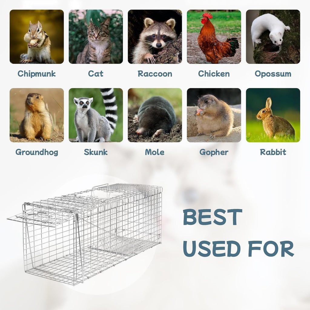 94 x 34 x 37cm Animal Trap Cage Live Catch Possum