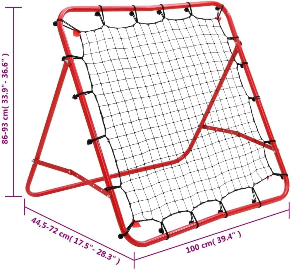 Salelink 100x100cm Adjustable Football Kickback Rebounder