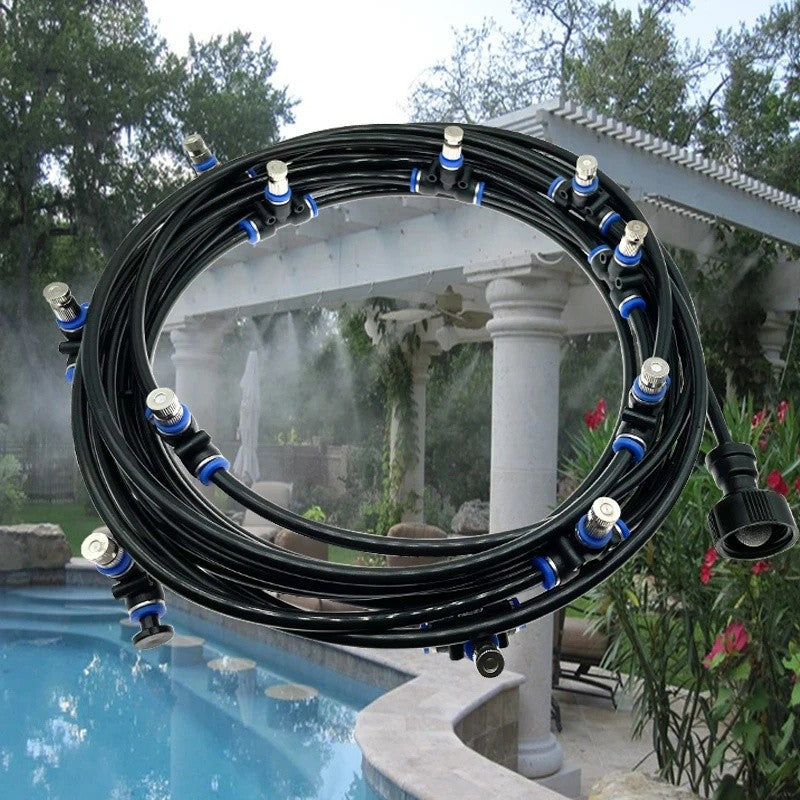 15M Outdoor Misting Cooling System Garden Patio Irrigation Water Mister Set