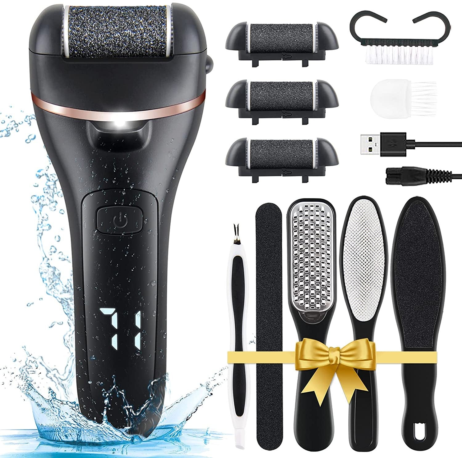 Electric Foot Grinder Foot File Hard Dead Skin Callus Remover Pedicure Care Kit