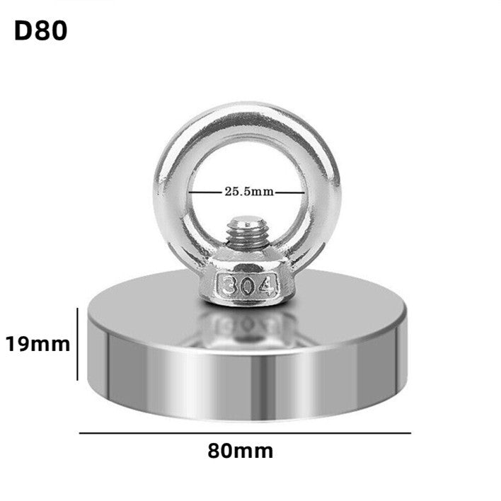 250kg Magnet Salvage Recovery Neodymium Strong Hook Fishing Treasure Hunting