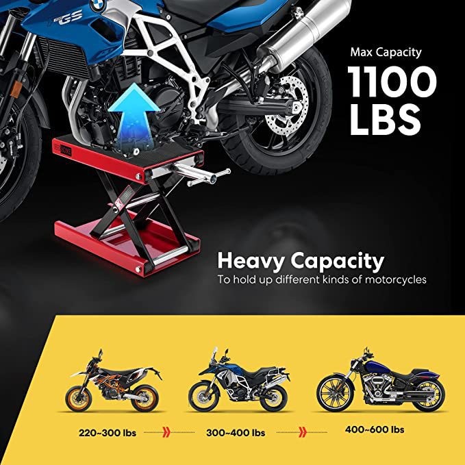 Motorcycle Scissor Lift Stand Motorbike Lift Working Bench