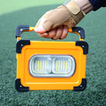 Solar COB LED Work Light Camping Tent Torch Flood Lamp