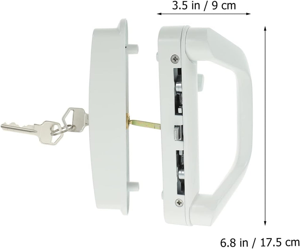 Patio Door Lock and Handle Set with Key