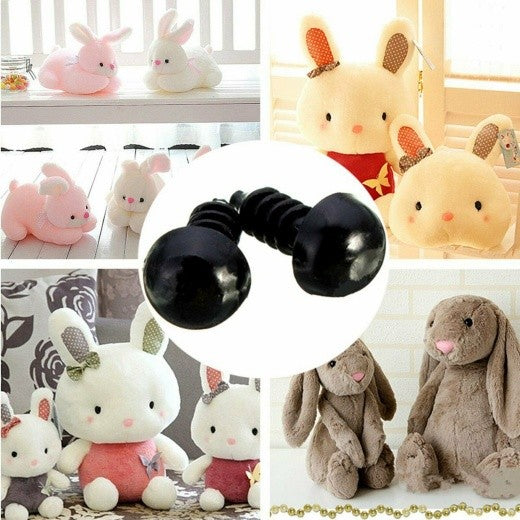 100Pcs Plastic Toy Screw Eyes Kit for Doll
