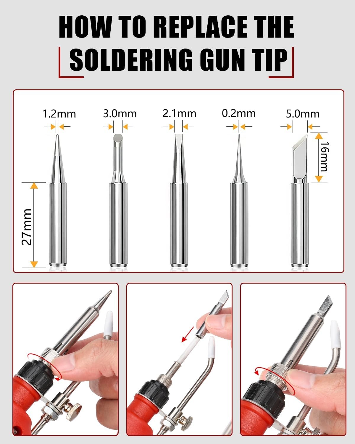 Soldering Iron Gun for Milwaukee 18V Battery Cordless Soldering Iron Kit 75W