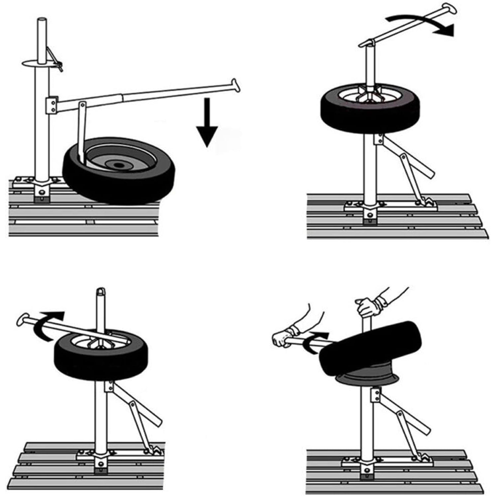 Portable Manual Tire Changer Bead Breaker Tool for Car Truck Motorcycle