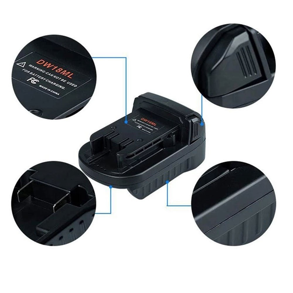 for Dewalt 18V/20V Max Battery Adapter Convert to for Milwaukee M18 18V Tool Use