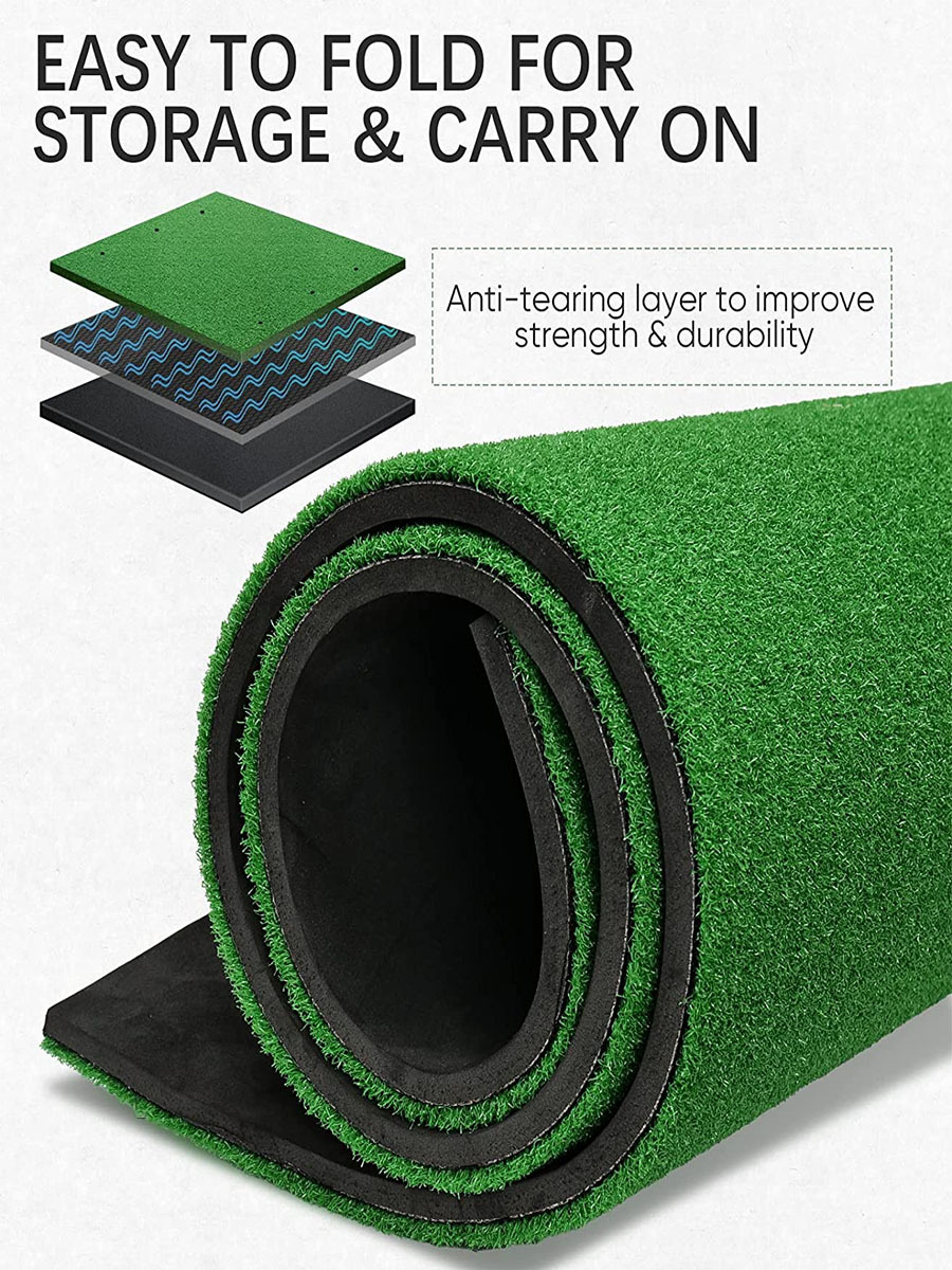 Golf Putting Mat Practice Training Indoor Outdoor Portable
