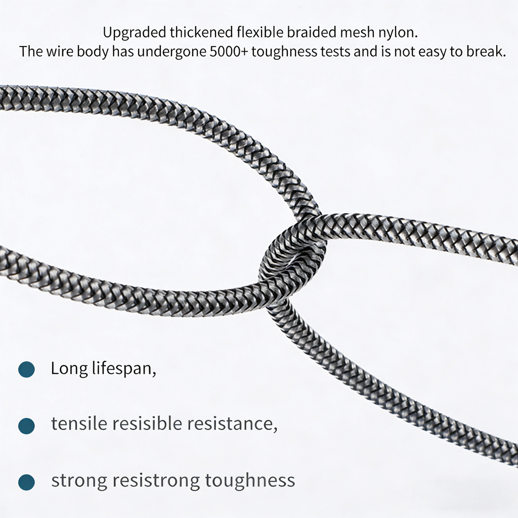 Type C Fast Charging Cable For Samsung Xiaomi Huawei 1M