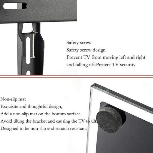 TV Stand Adjustable Universal LED LCD TV Stand 32-65"