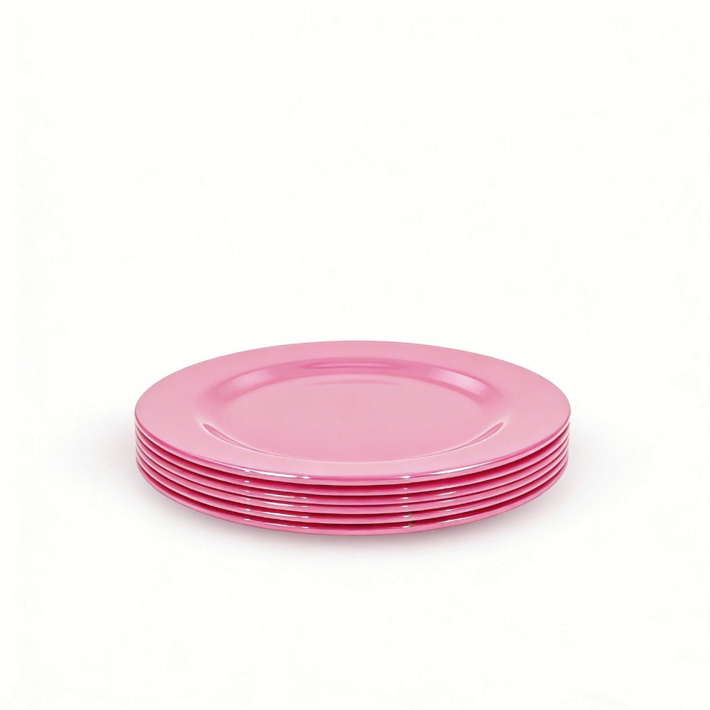 Henni & Friends 20CM Melamine Plates (Set of 6 Pink)