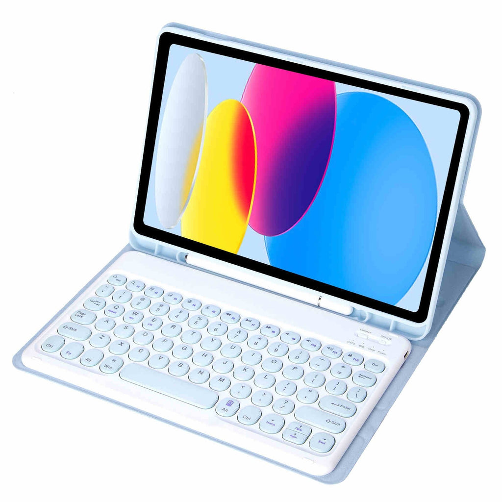 iPad 10.9" Case (10th Gen), iPad 11th (A16 2025) Bluetooth Keyboard Case Cover