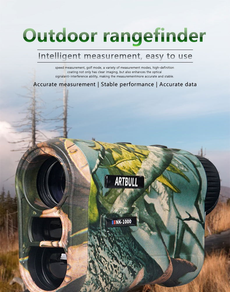 Golf Range Finder Hunting 1000m 6.5X Telescope USB Charging
