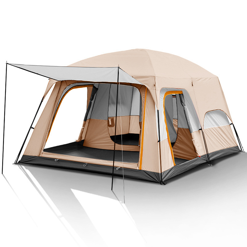 Portable 6-10 Persons Camping Tent for Family Camouflage Outdoor Hiking