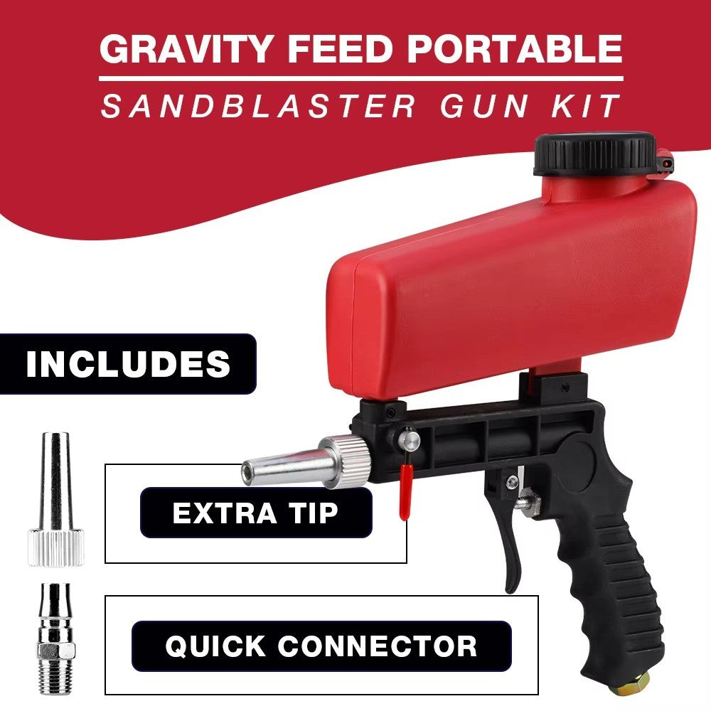 1/4" Pneumatic Sand Blaster Blasting Gun Sandblaster