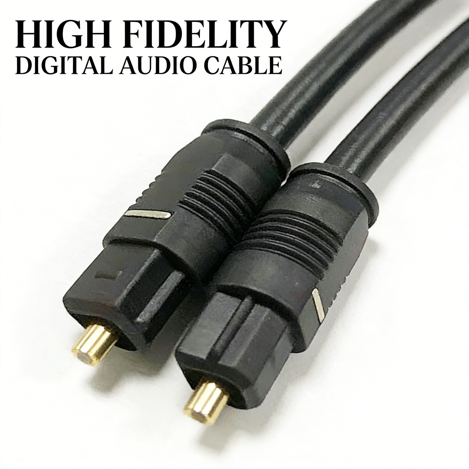5M Ultra Premium Optical Fibre Digital Audio Cable Lead Cord Toslink Black SPDIF