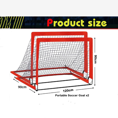 Salelink Red 2 Pack Kid Football Goals Pop Up Soccer Goals