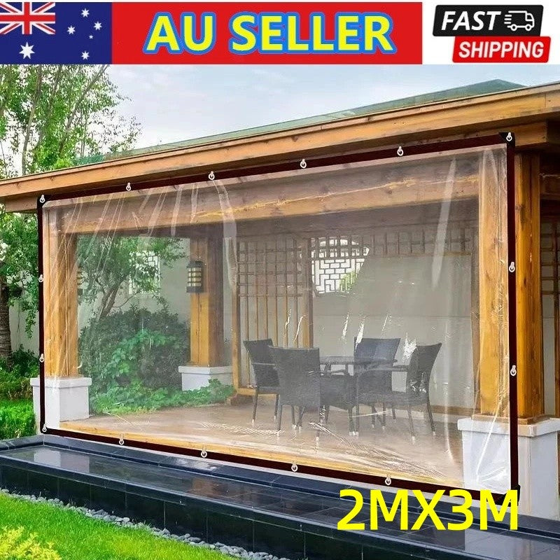 2MX3M Waterproof Clear Tarpaulin
