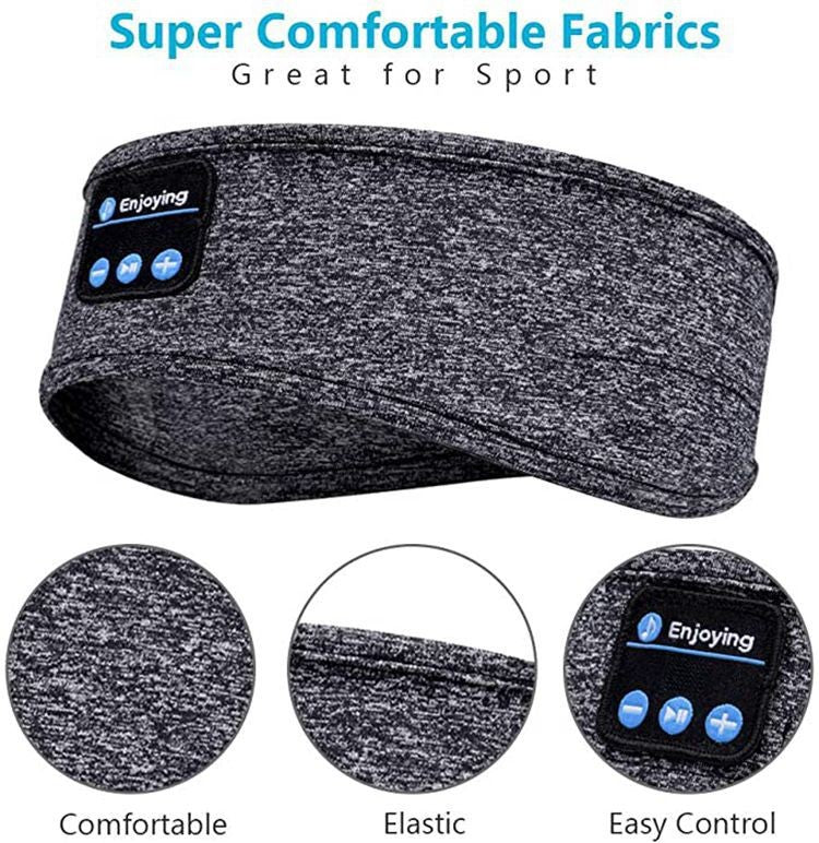 Salelink Wireless Bluetooth 5.0 Stereo Eye Mask Headphones Earphone Sleep Music Headband