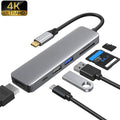 6 in1 USB-C Type C HD Output 4K HDMI USB 3.0 HUB Adapter For MacBook iPad