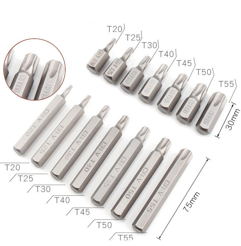 40Pcs Allen Torx Hex Key Star Spline Bit Set Blow Molded Case 3/8" & 1/2"