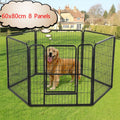 Pet Dog Playpen Cage Enclosure Fence Puppy Play Pen 60x80cm 8 Panels