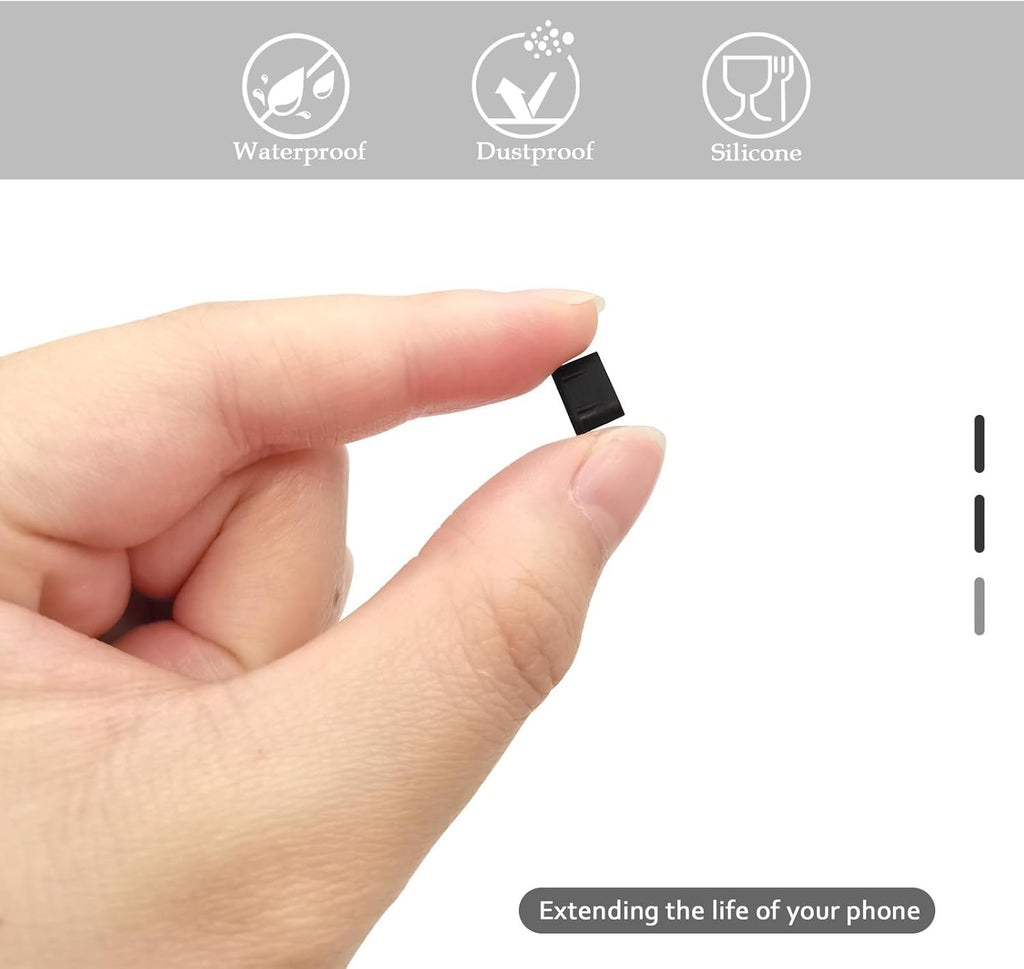 4x Silicone Type-C Dust Plug Charging Port Protector Cover Caps