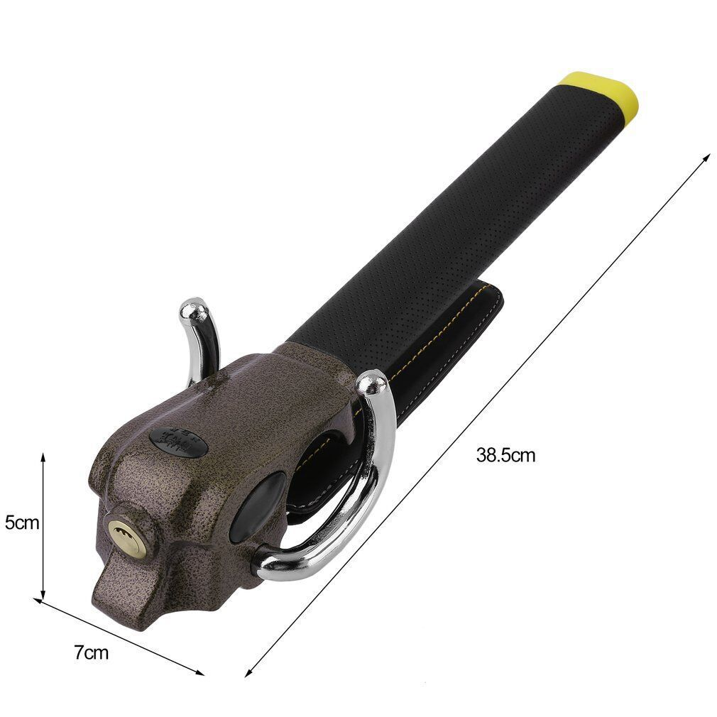 Foldable Car Vehicle Steering Wheel Anti Theft Devices Safety Lock Heavy Duty