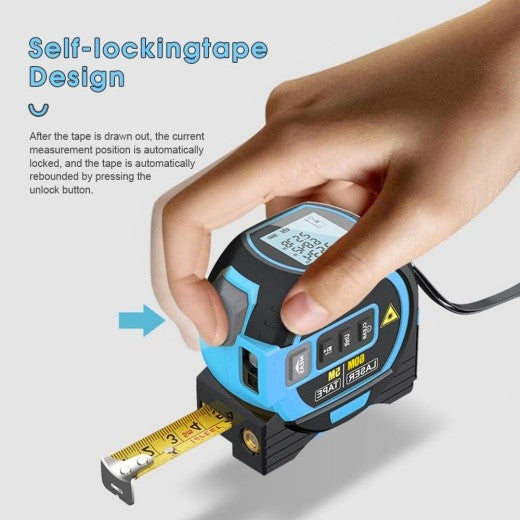 60m Digital Measure Tape Laser Distance Meter Measuring Tool Range Finder