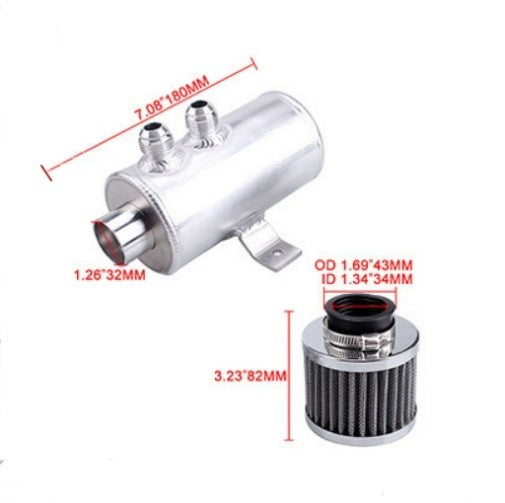 750ml Oil Catch Can with Breather Filter