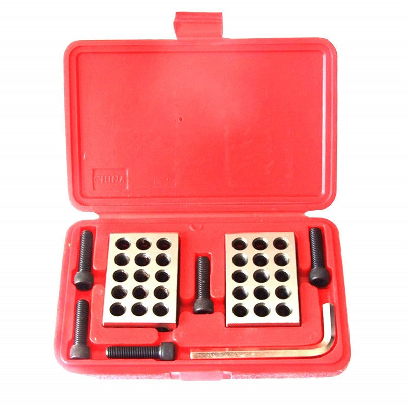 Ultra Precision 1-2-3" Blocks 2pcs 0.0002" Machinist 123 Jig (Plastic Case)
