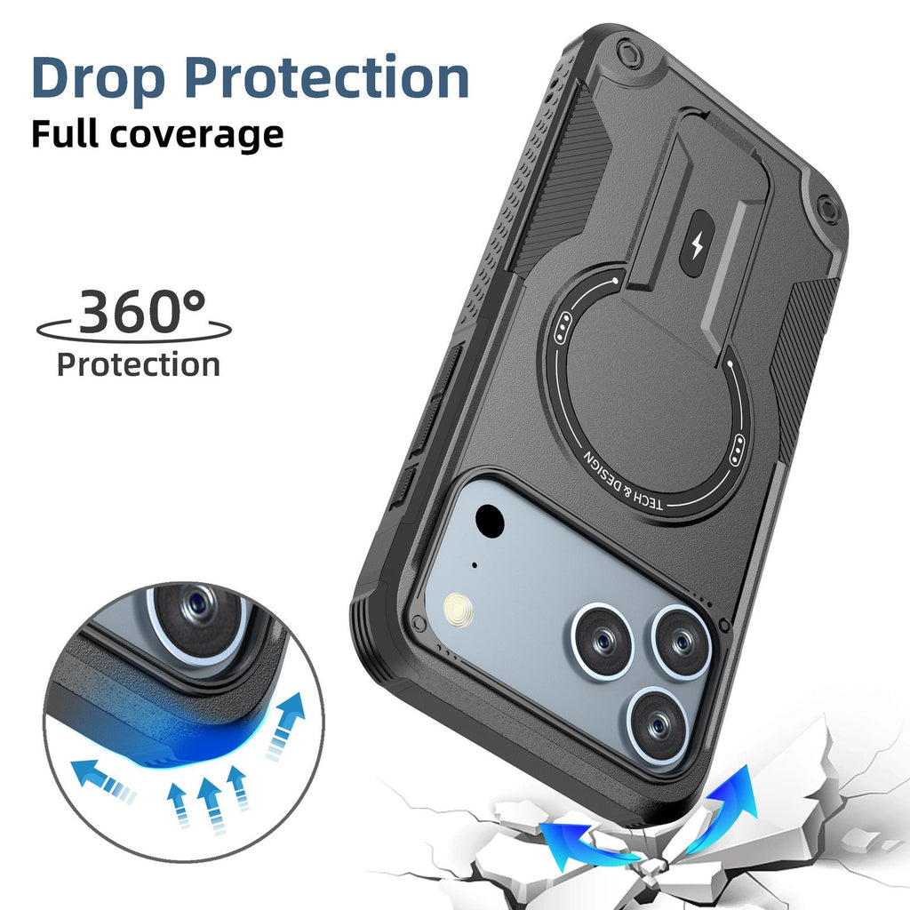 Magnetic Kickstand Magsafe Shock proof Bumper Case for iPhone 17 Pro Max