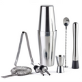 9 Pcs Professional Cocktail Shaker Set Bartender Kit