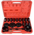 23 PCs Front Wheel Drive Bearing Removal Adapter Puller Pulley Tool Kit W/Case