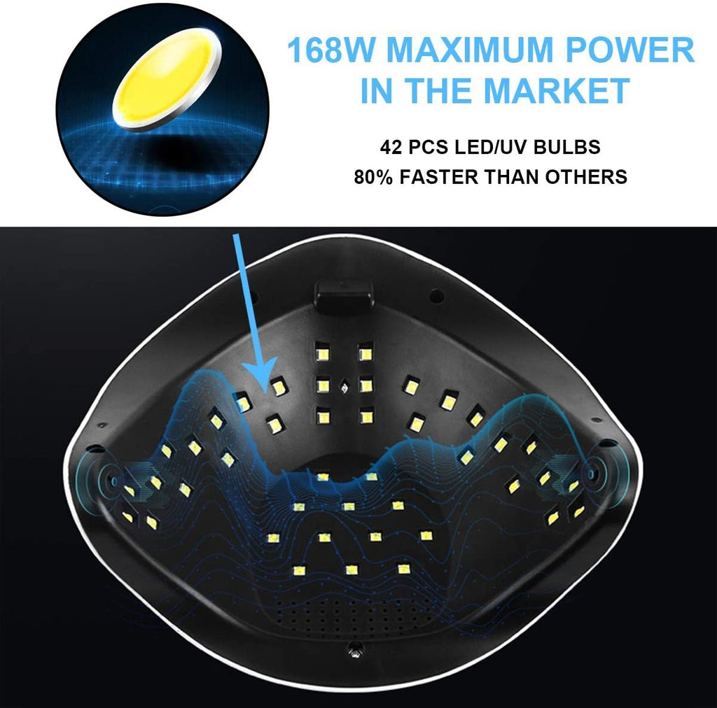 168W Nail Lamp UV LED Light