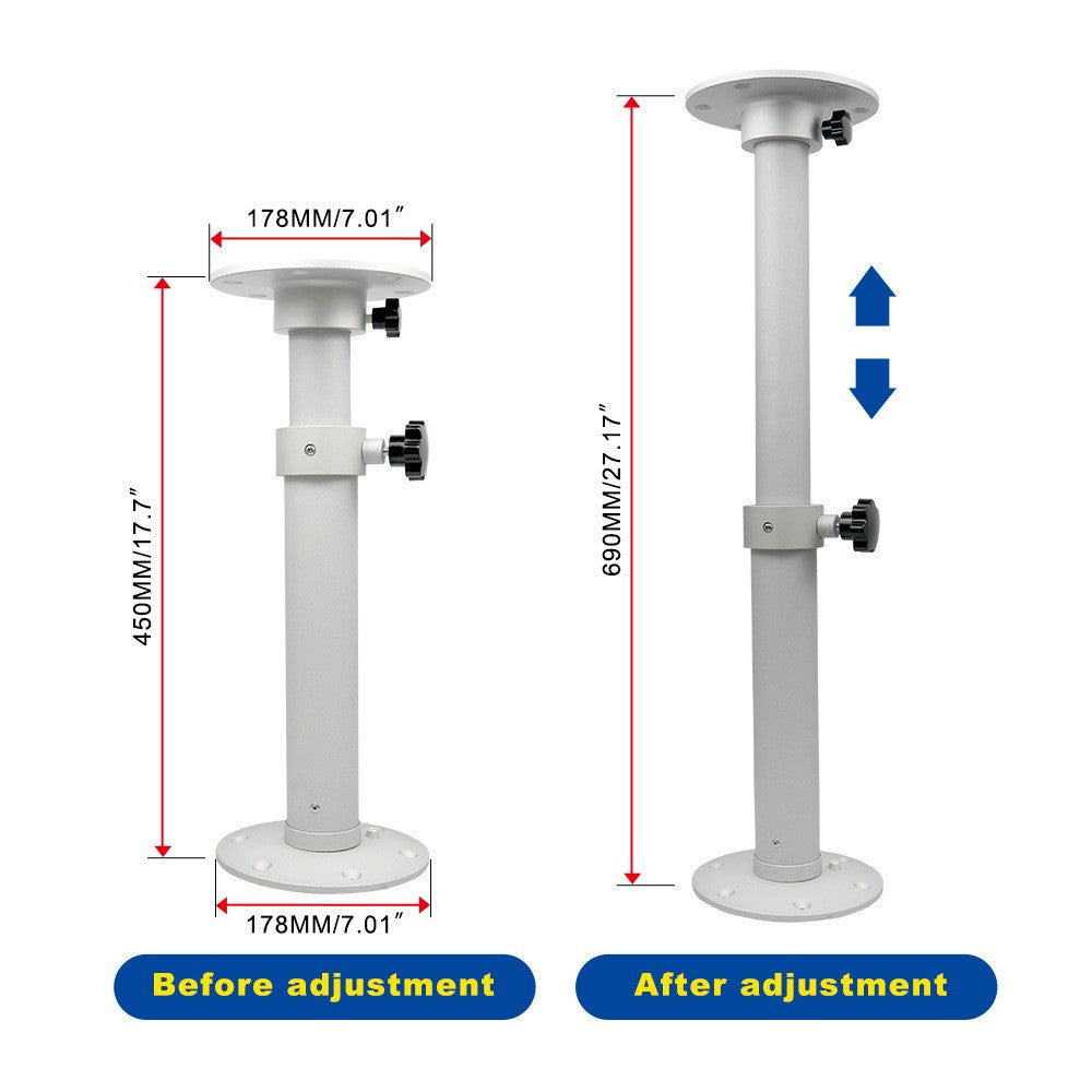 Table Pedestal Telescopic Furniture Leg for RV Marine Boat Caravan Motorhome
