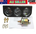 2'' 52mm Chrome Car Triple Gauge Set Kit