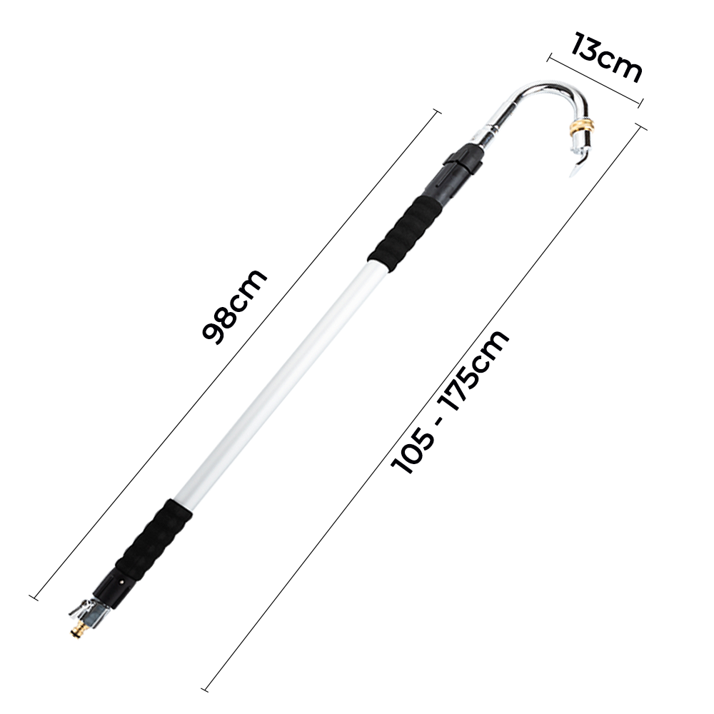 1.75m Gutter Cleaner Telescopic Cleaning Tool Water Wand