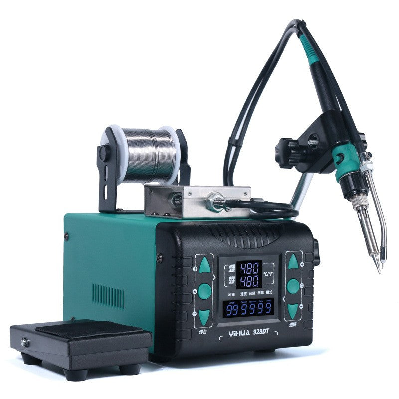 Soldering Iron Solder Rework Station Hot Air Gun Digital Effect Desoldering