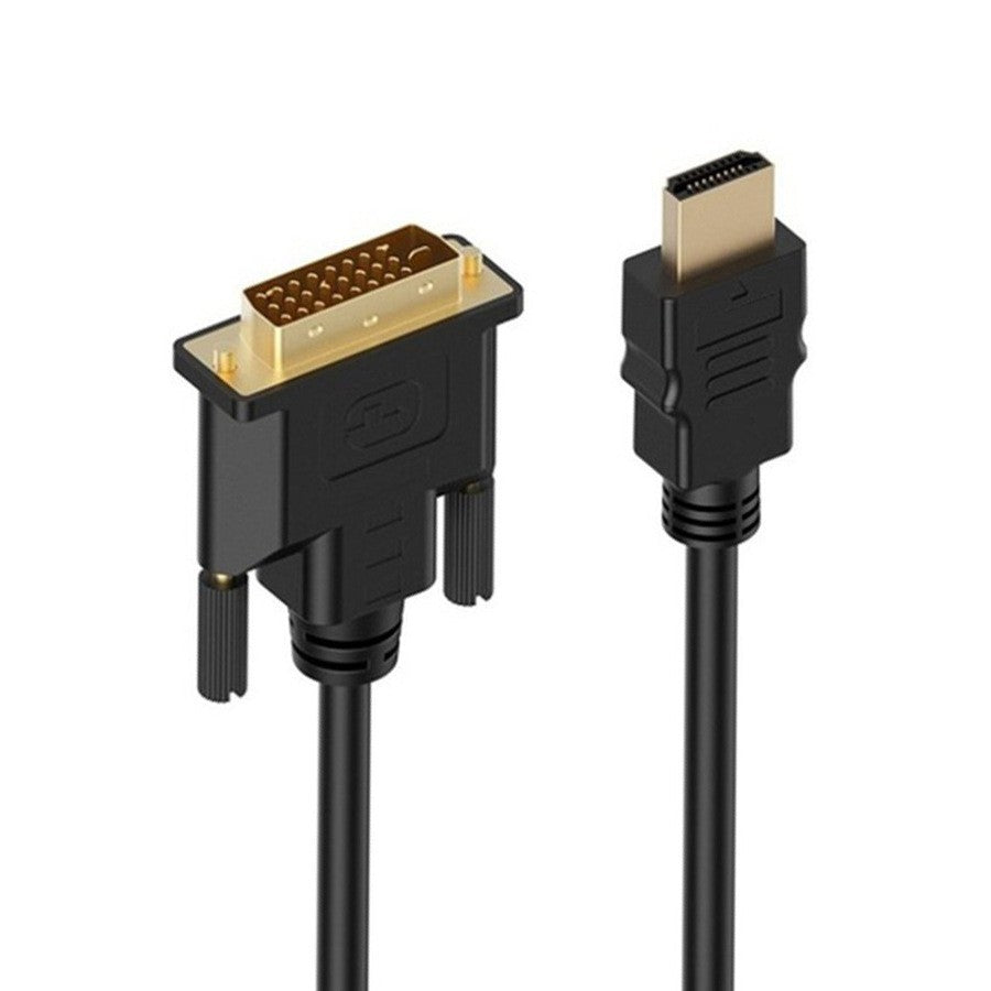 HDMI-A to DVI (Male) Adapter Cable, 1080P, Gold-Plated 1M