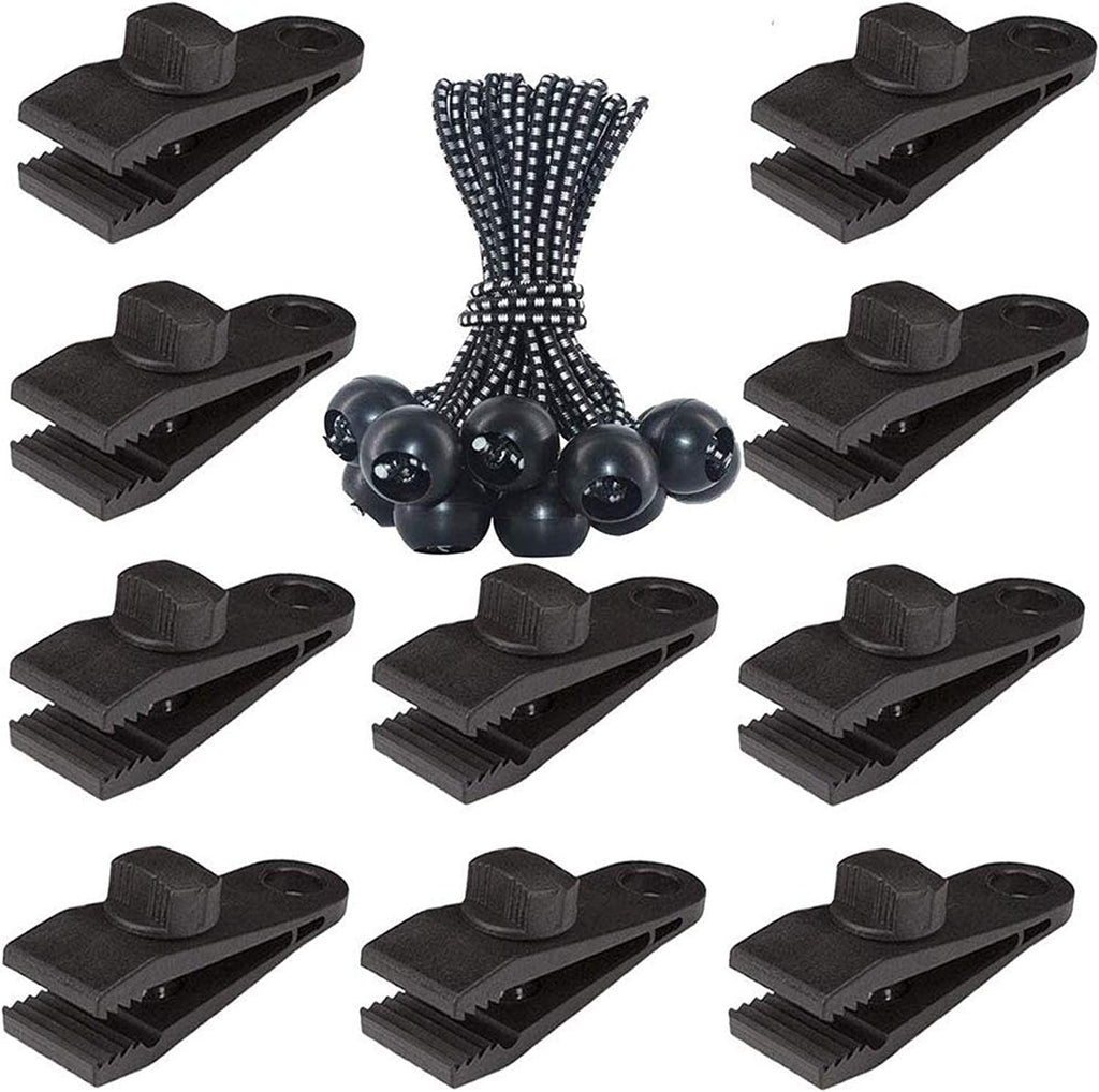 Tarp Clips Hangers Thumb Screw Camping Tent Clamps Lock Grip Heavy