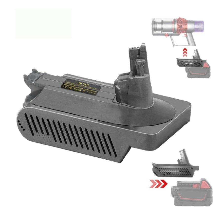For Milwaukee M18 18V Battery Adapter Converter To Dyson V10 SV12 Battery