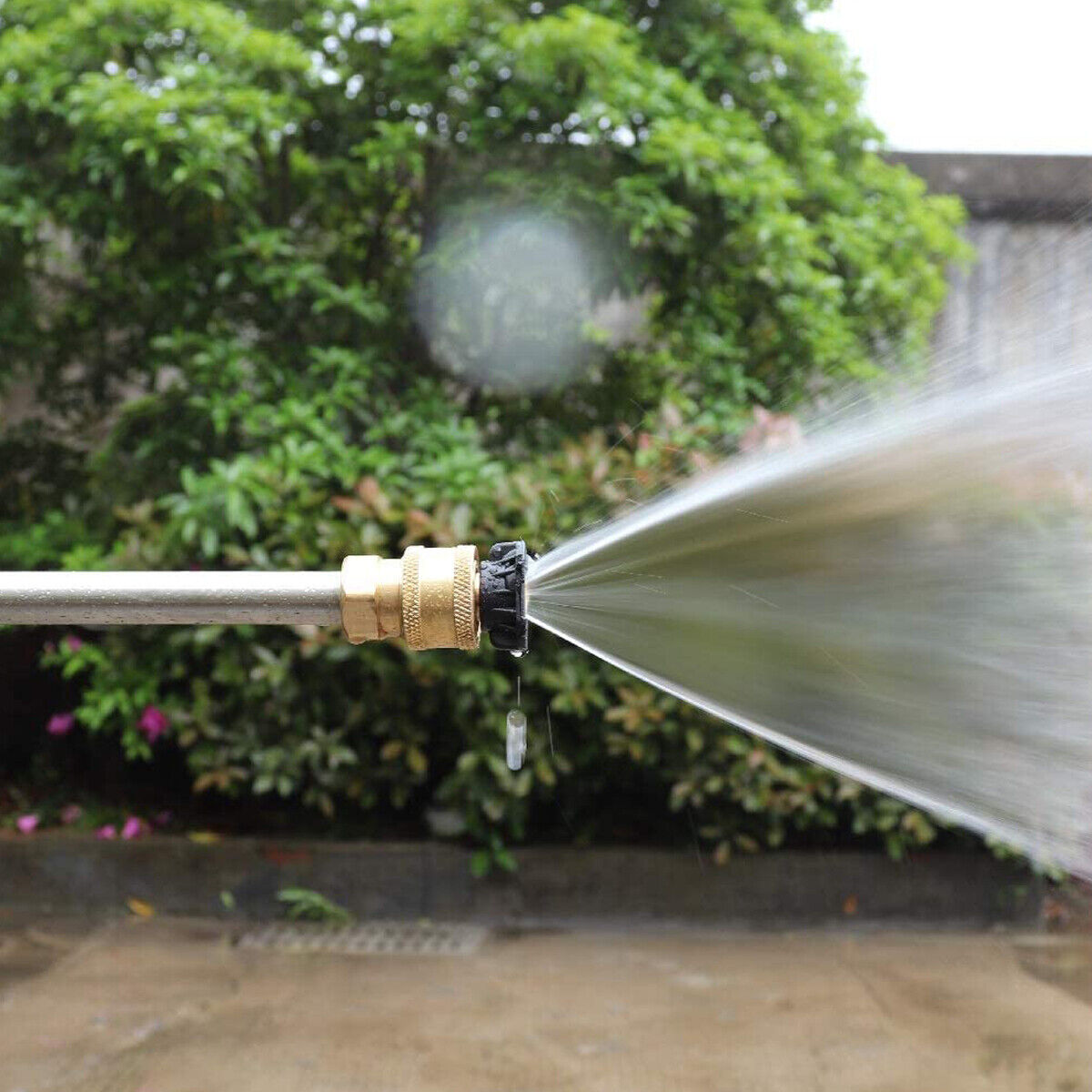 High Pressure Washer Gun Car Wash Foam Spray Short Wand Lance 5PCS Nozzle Set