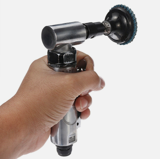 90 Degree Angle Air Die Grinder 1/4" Mini Pneumatic Polishing Carving Discs Set