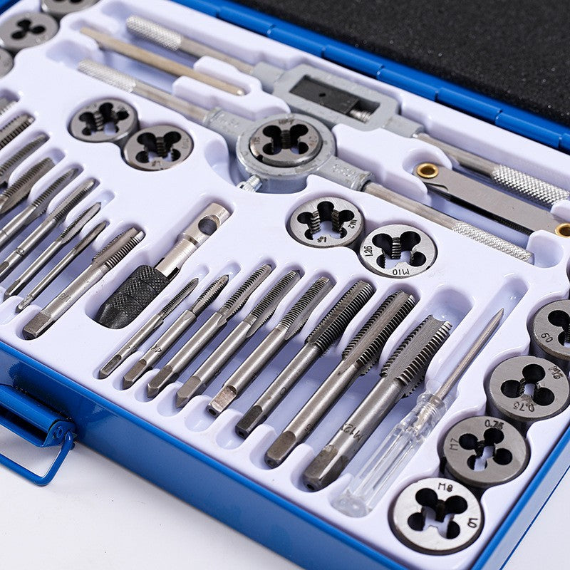 40pcs Screw Screwdriver Thread Tap and Die Set Kit Metric Screw Thread