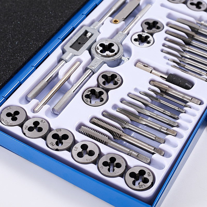 40pcs Screw Screwdriver Thread Tap and Die Set Kit Metric Screw Thread
