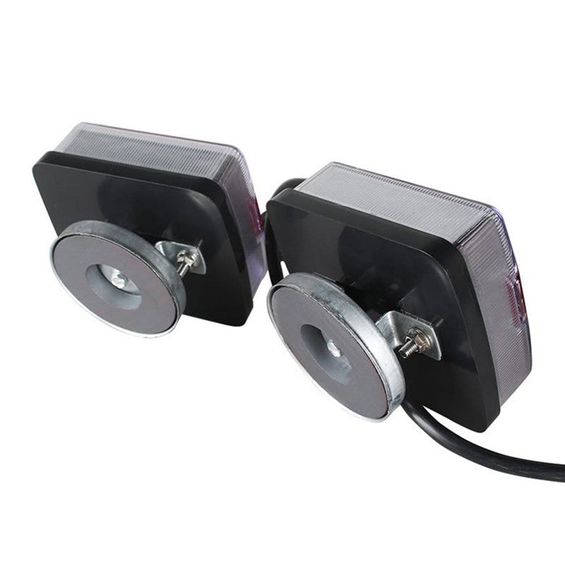 1 Pair 12V Magnetic LED Trailer Towing Light Kit Indicator for Trailer Truck Car