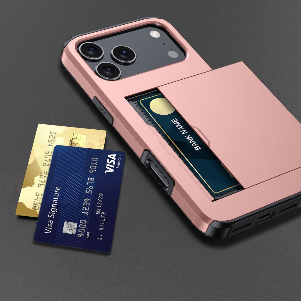 Card Case for iPhone 17 Pro - Rose Gold