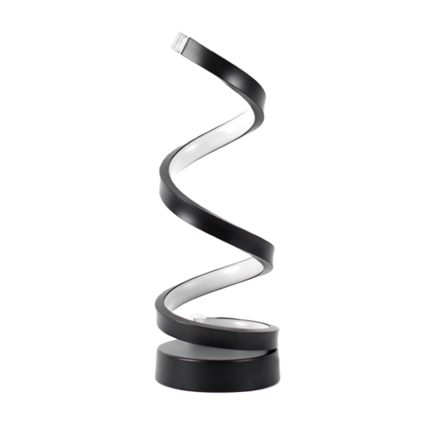 Modern Spiral LED Table Lamp Dimmable Bedside Nightstand Light